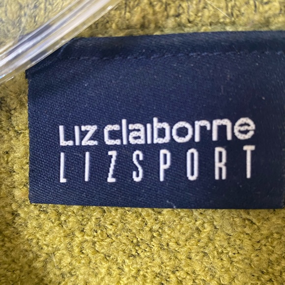 Liz Claiborne Double Breasted Mustard Sweater - Picture 3 of 11